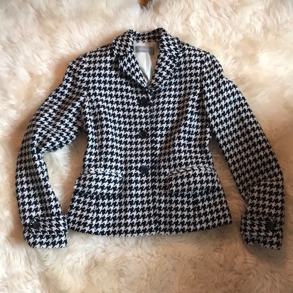 Houndstooth B+W vintage blazer. VNT Liz Claiborne - Picture 7 of 8